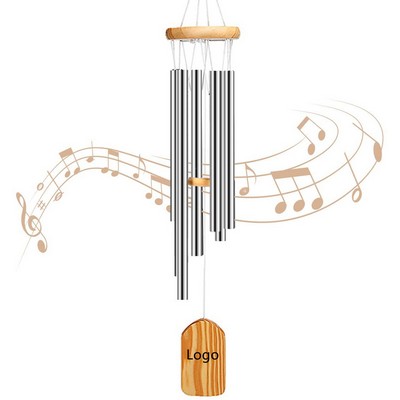 Outdoor Aluminum Tubes Wooden Wind Chimes