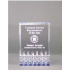 3.5" x 5" Blue Mirage Acrylic Award