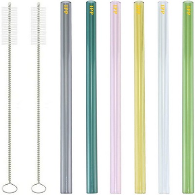 Colorful Glass Drinking Straws