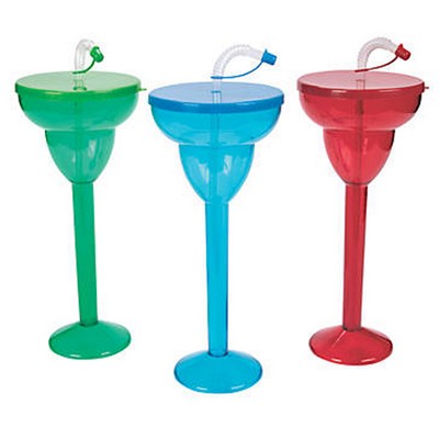 Margarita Plastic Yard Glasses