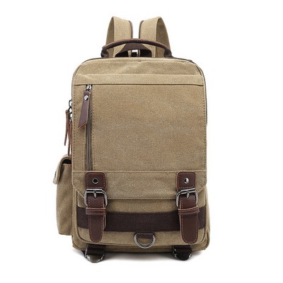 Canvas School Laptop Backpack