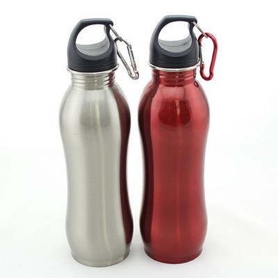 24 OZ Single Wall Metal Sport Water Bottle