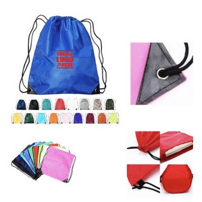 14" X 18" Polyester Drawstring Backpack