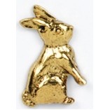 Rabbit Stock Casting Lapel Pin