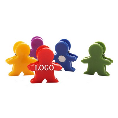 Mini Man Shaped Magnetic Memo Clip