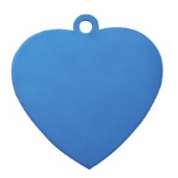 Blue Heart Pet ID Tag