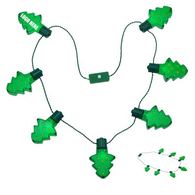 Christmas Tree LED Flashing Necklace