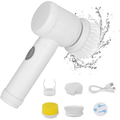 Electric Spin Scrubber , Rechargeable Cleaning Brush with 3 Brush Heads, for Bathroom, Kitchen,