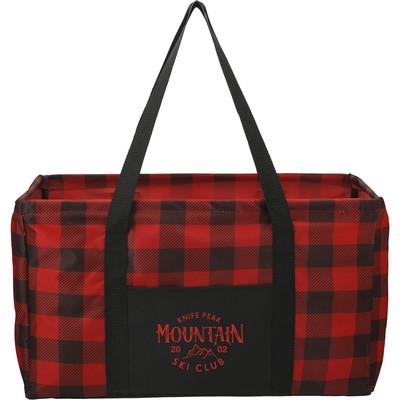 Buffalo Plaid Utility Tote