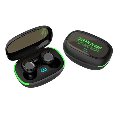 Long Lasting Bluetooth Earbuds w/Wireless Charging Case