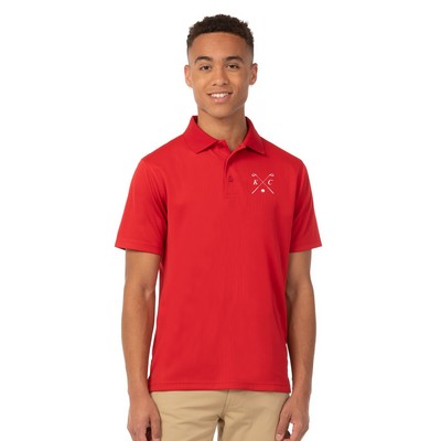 Zorrel® Paseo Mens Dot Stripe Jacquard Polo Shirt