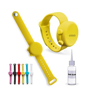 Adjustable Silicone Wristband Hand Sanitizer Bracelet