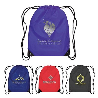 Broadway - Drawstring Pack- 210D Polyester- Metallic imprint