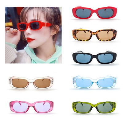 Retro Small Frame Rectangle Sunglasses