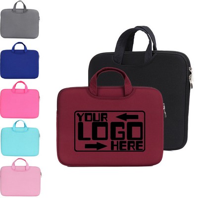 Foam Laptop Sleeve w/ Zipper Closure & Front Pocket