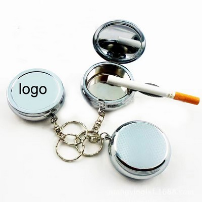 Foldable Mini Ashtray With Key Ring