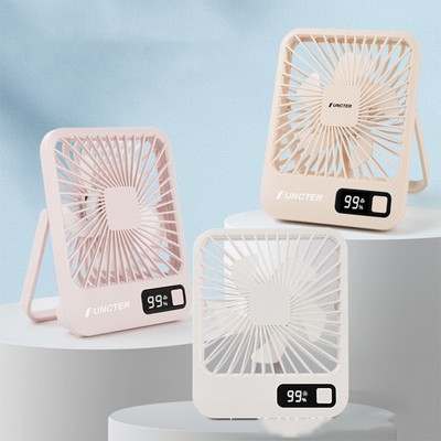 Desk Fan Battery Operated Rechargeable 180¡ãTilt Folding Personal Ultra Quiet Small Portable Fan