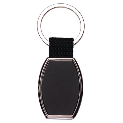 Double Sided Black Key Chain