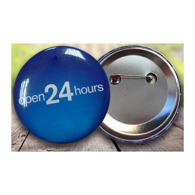 Round Full Color Button w/Safety Pin