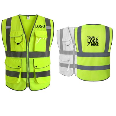 Safety Vest With Reflective Strips