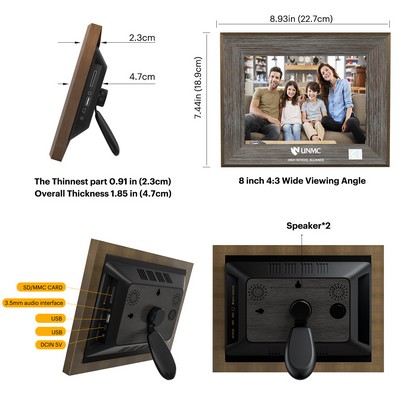 KODAK 8 Inch Picture Frame Share Videos and Photos Remotely Via App