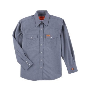 Wrangler® Flame Resistant Women's Gray Long Sleeve Workshirt