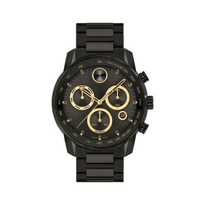 Movado BOLD Verso Gent's Black Watch w/Black Chrono Dial