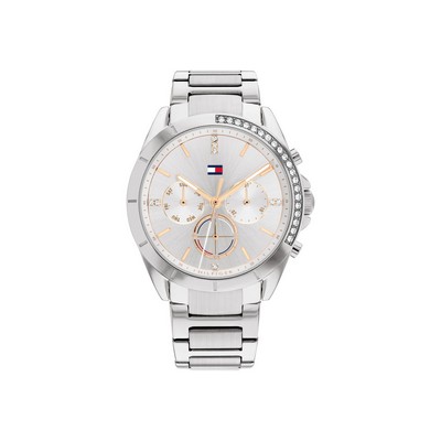 Tommy Hilfiger Ladies Stainless Steel Watch w/Silver Dial