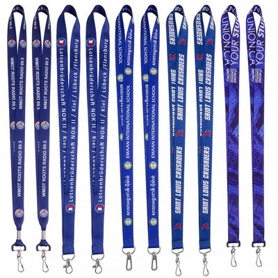 3/4" Sublimation Lanyards