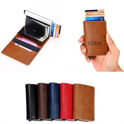 RFID Blocking Pop-up Money Clip Wallet