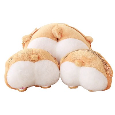 Plush Squishmallow Corgi Coin Purse Wallet - Dog