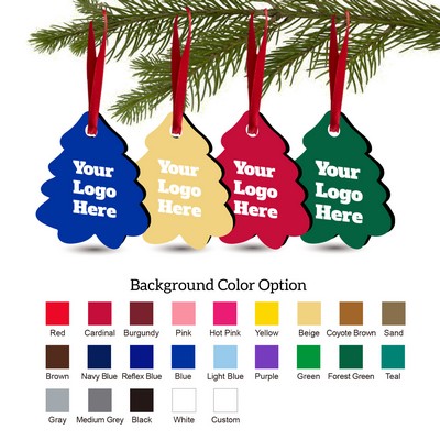 Solid Color Christmas Ornament - Tree