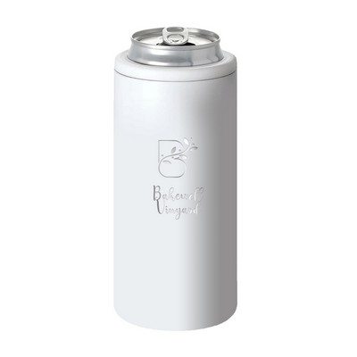 Swig® 12 Oz. Premium Shimmer Skinny Can Cooler (Laser)