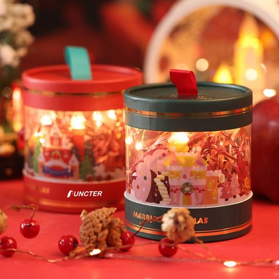 Christmas Candy Boxes Christmas Treat Gift Boxes Xmas Paper Boxes with Handle