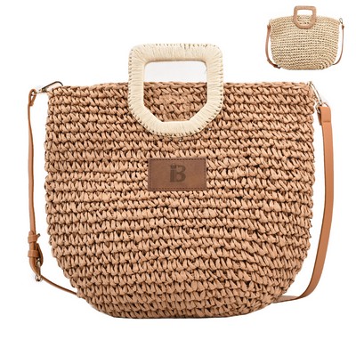 Jute Sleek minimalist woven cross-body bag