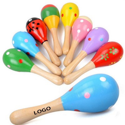 Mini Wooden Maracas Rattles