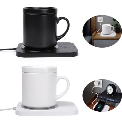 Smart Hot Cup with Rapid Wireless Charging Base