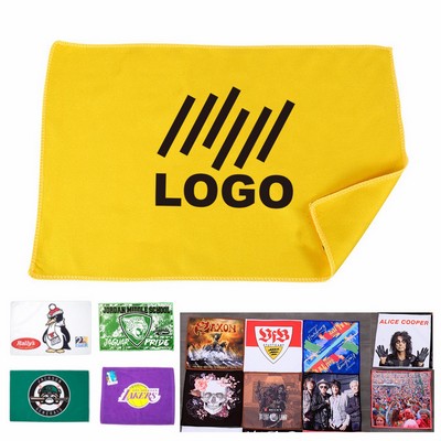 Polyester Microfiber Sports Slogan Rally Towel