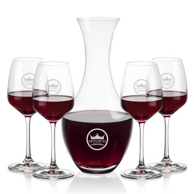 Oldham Carafe & 4 Oldham Wine