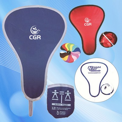 Polyester Fan with Foldable Pouch for Easy Carrying