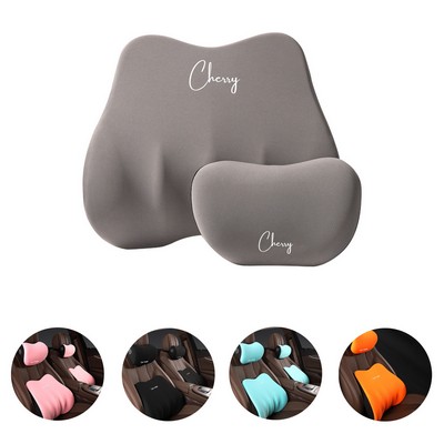 Memory Foam Car Headrest And Lumbar Support