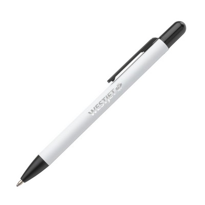 Alaia Pen w/Highlighter - White