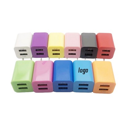 USB Charger Wall Plug 2 Port