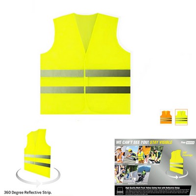 High Visibility Reflective Safety Vest for Enhanced Protection