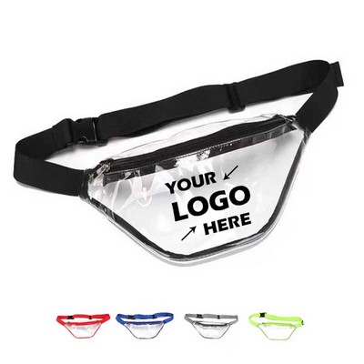 PVC Transparent Waterproof Waist Bag