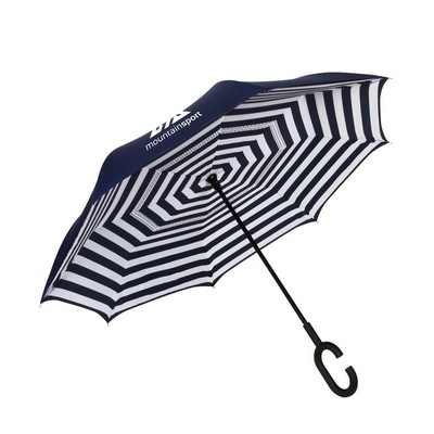 Shed Rain™ UnbelievaBrella® 48" Reverse-Close Manual Stick Umbrella (Prints)