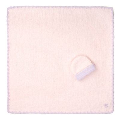 Baby Blanket - Trim w/ Cap - Chenilla Classic™ - Pink / Iris - 30*30