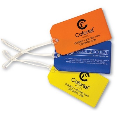 2 3/8" x 4 1/8" Luggage Tag w/Plastic Loop