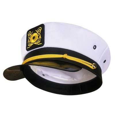 Nautical Admiral Hat Costume Accessory for Adults and Kids