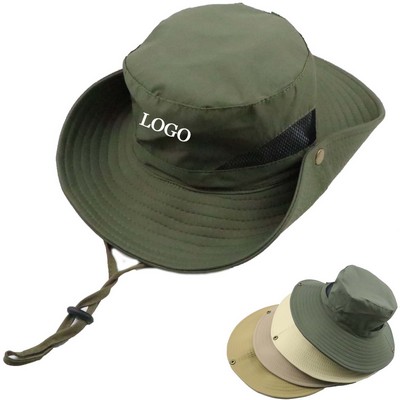 Bucket Hats With String Wide Brim